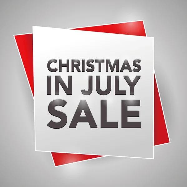 CHRISTMAS IN JULY SALE, poster design element — Stock Vector