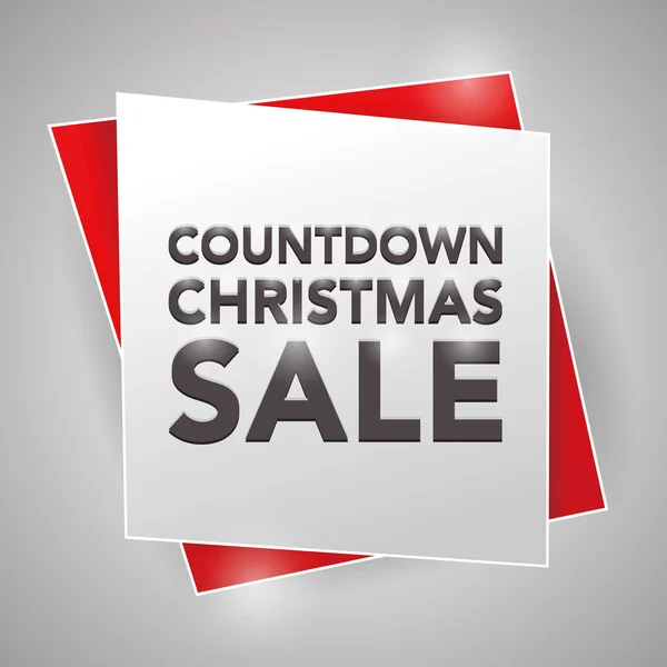 COUNTDOWN TO CHRISTMAS SALE, poster design element — Stock Vector