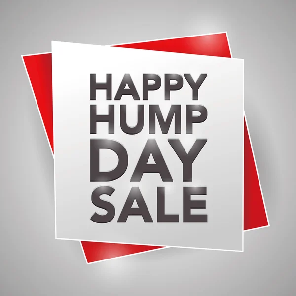 HAPPY HUMP DAY SALE, poster design element — Stock Vector