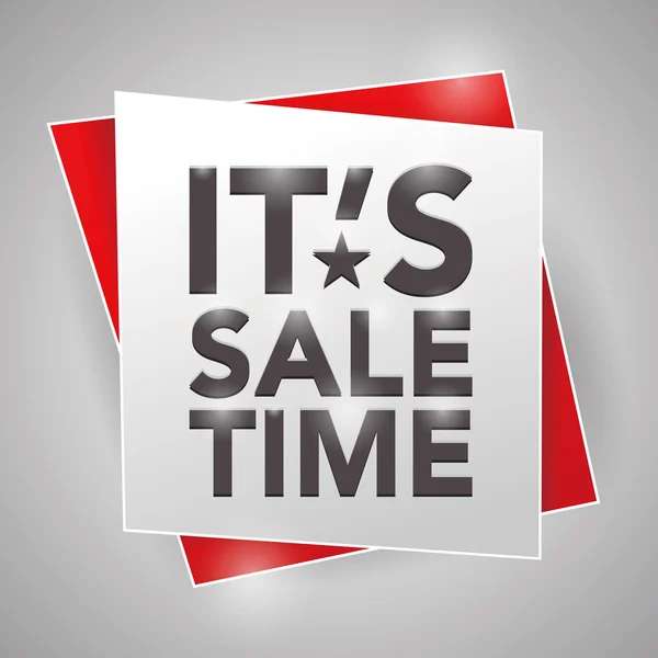 IT'S SALE TIME., poster design element — Stock Vector