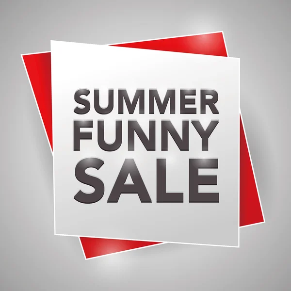 SUMMER FUNNY SALE , poster design element — Stock Vector