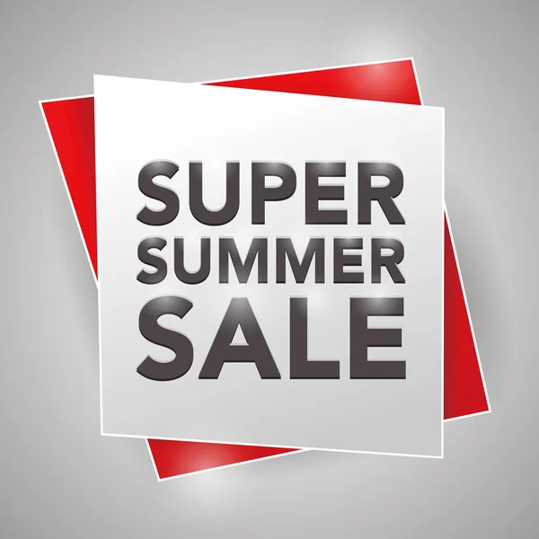 SUPER SUMMER SALE, poster design element — Stock Vector