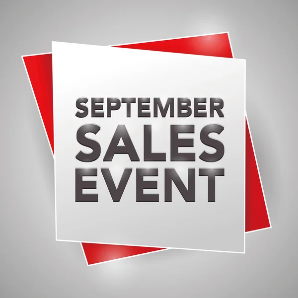 Σεπτεμβρίου εκδήλωση πωλήσεων, αφίσα στοιχείο σχεδίασης — Διανυσματικό Αρχείο