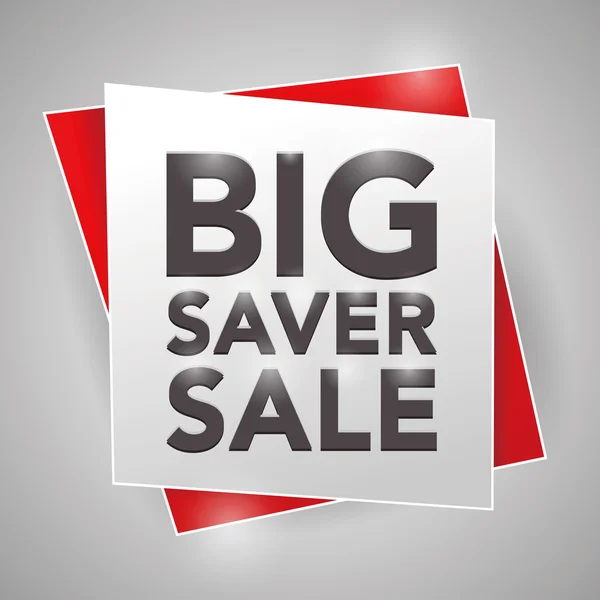 BIG SAVER SALE, poster design element — Stock Vector