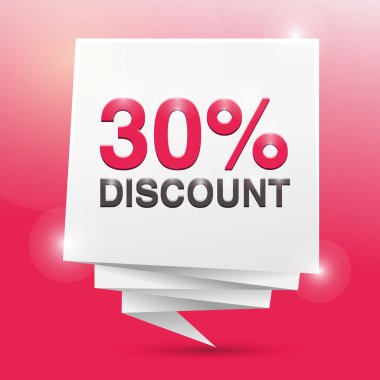 % 30 indirim, poster tasarım öğesi