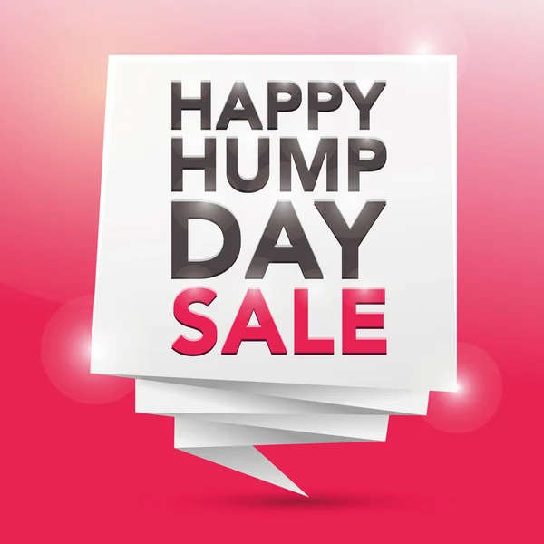 HAPPY HUMP DAY SALE, poster design element — Stock Vector