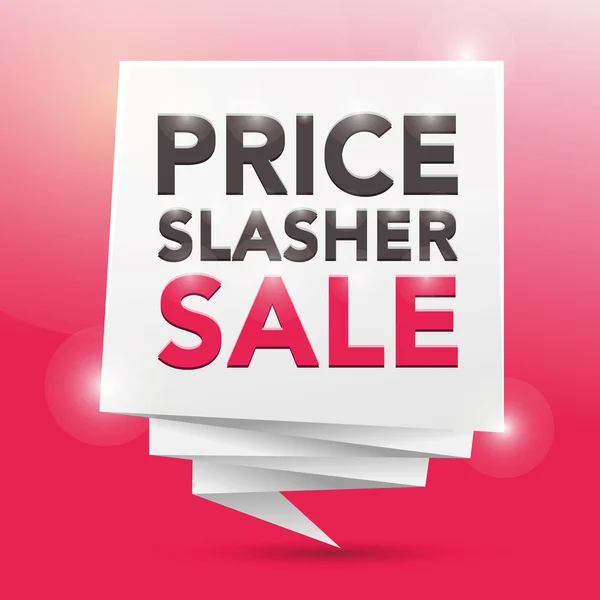 PRICE SLASHER SALE, poster design element — Stock Vector