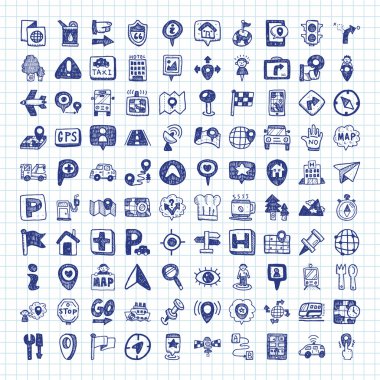 Doodle Gps konum simgeleri göster