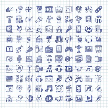 Doodle Medya simgeler