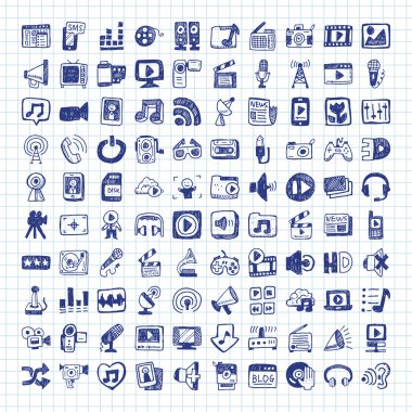 Doodle Medya simgeler