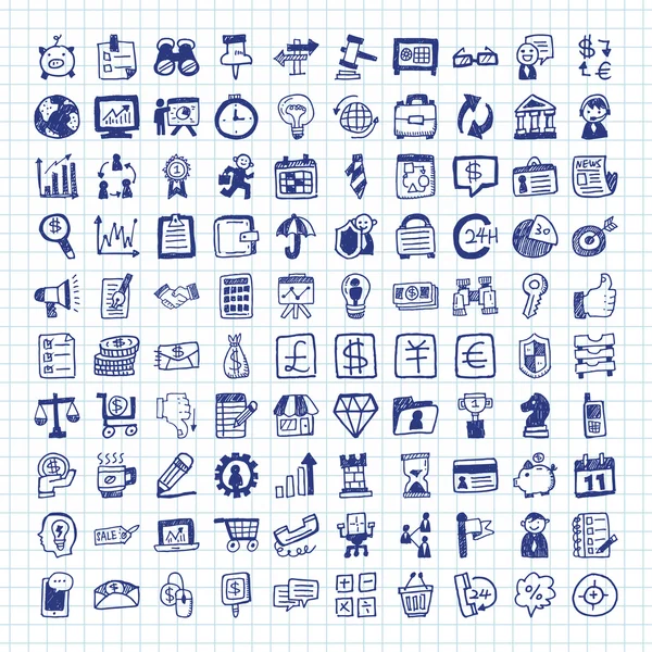 Doodle business icon — Stock Vector