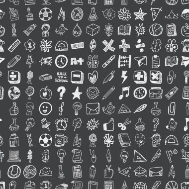 Doodle Okulu, Dikişsiz desen arka plan