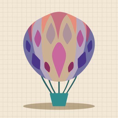 sıcak hava balon tasarım öğeleri vektör
