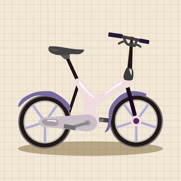 Vélo dessin animé éléments de conception vectoriel — Image vectorielle