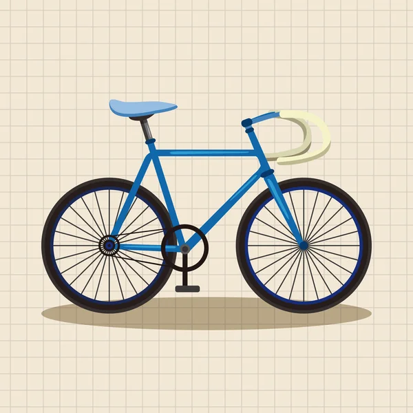 Bicicleta elementos de diseño de dibujos animados vector — Vector de stock