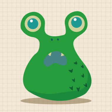 canavar çizgi film Tema öğeleri vecotr, eps