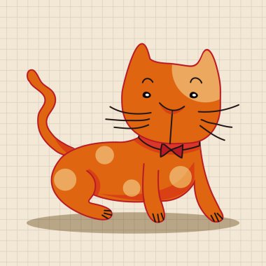 hayvan kedi çizgi film Tema öğeleri