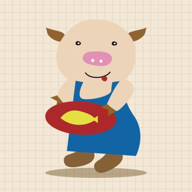 Üç küçük domuz Tema öğeleri