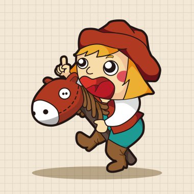 Bayan kız çizgi film Tema öğeleri