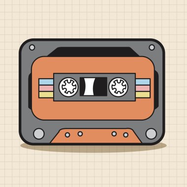 Audio thema elementen vector, eps