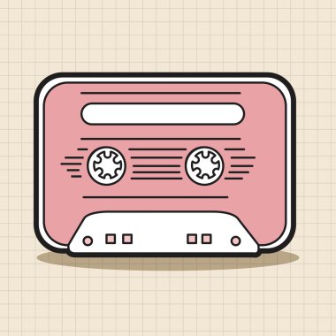 Audio thema elementen vector, eps