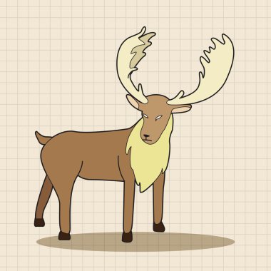 hayvan geyik Tema öğeleri karikatür