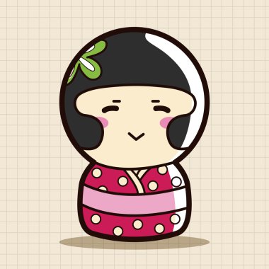 kişi karakter Japon Tema öğeleri