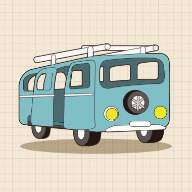 ulaşım araba tema öğeleri vektör, eps