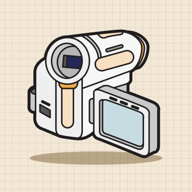 video kamera Tema öğeleri vektör, eps