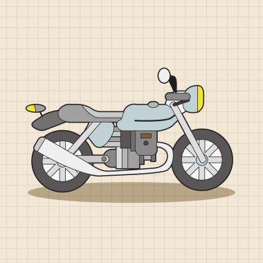 ulaşım motor Tema öğeleri vektör, eps
