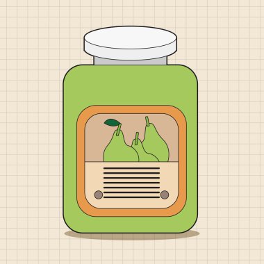 meyve reçeli Tema öğeleri vektör, eps