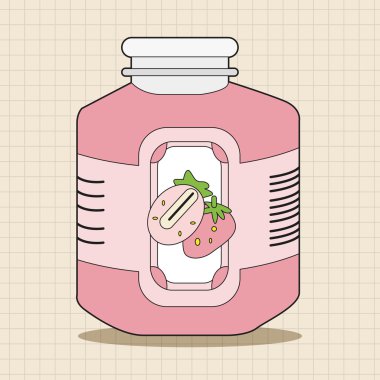 meyve reçeli Tema öğeleri vektör, eps