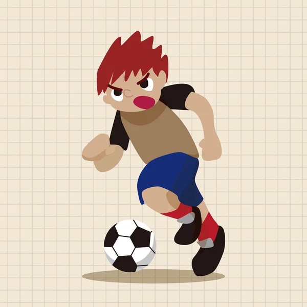 Sport soccer player theme elements vector,eps — Stock Vector