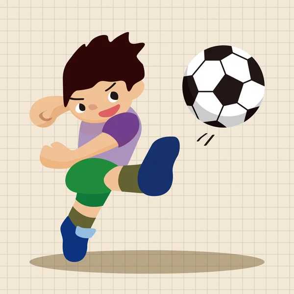 Joueur de football sportif éléments de thème vecteur, eps — Image vectorielle