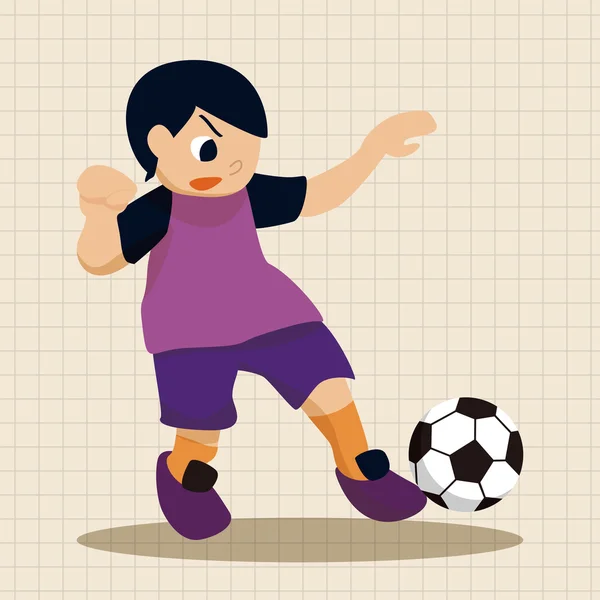 Sport voetbal speler thema elementen vector, eps — Stockvector