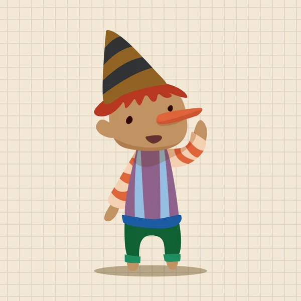 Éléments du thème Pinocchio — Image vectorielle