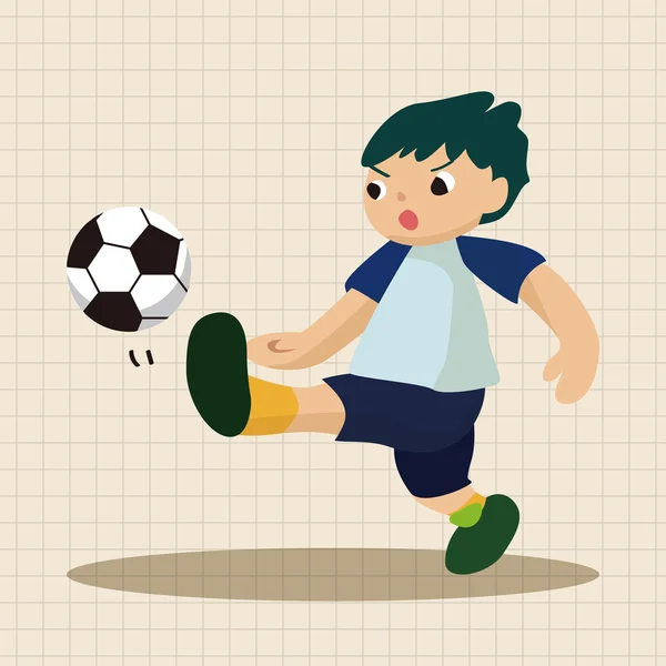 Sport Piłka nożna gracz tematu elementy wektor, eps — Wektor stockowy