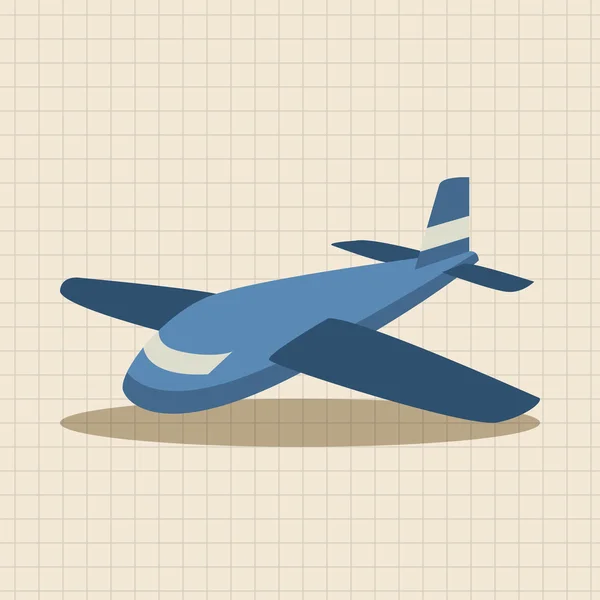 Transporte avião plano ícone elementos fundo, eps10 — Vetor de Stock