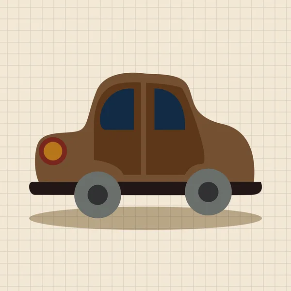 Transport samochodu ikona płaskie elementy tła, eps10 — Wektor stockowy