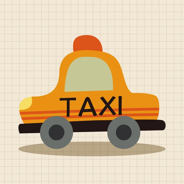 Transportation taxi flat icon elements background,eps10 — Stock Vector