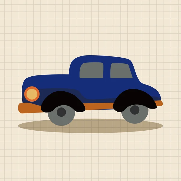 Transporte coche plano icono elementos de fondo, eps10 — Vector de stock