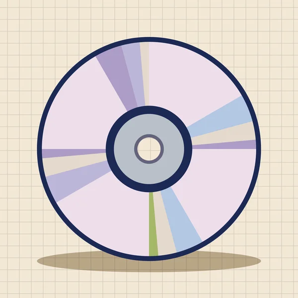 Computer thema Cd elementen vector — Stockvector