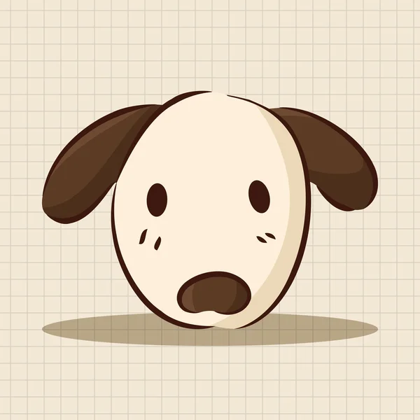 Animal perro plano icono elementos, eps10 — Vector de stock