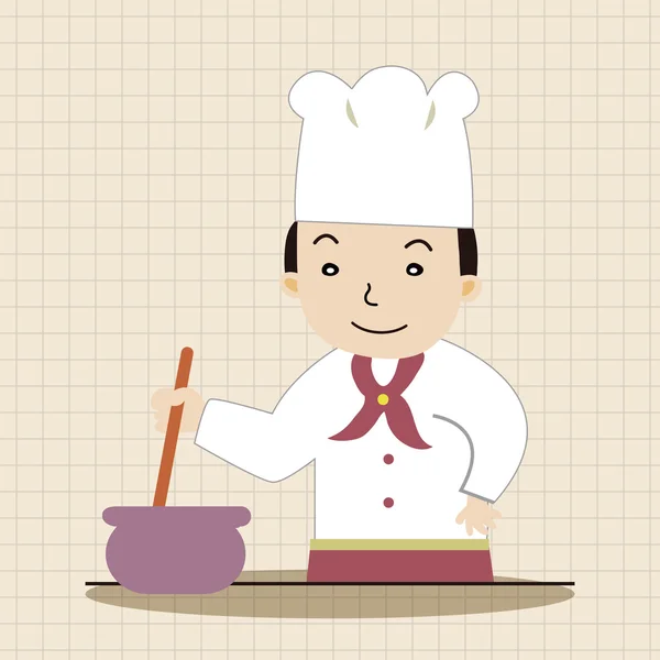 Chef tema elementos vector, eps — Vector de stock