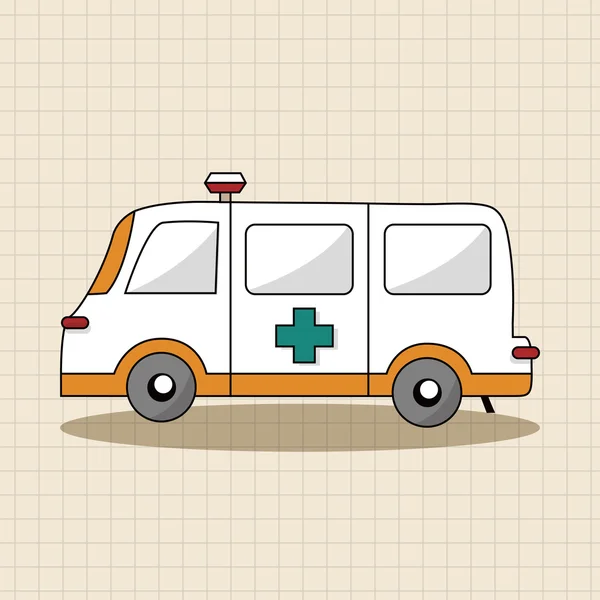 Vervoer ambulance thema elementen vector, eps — Stockvector