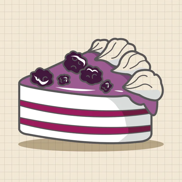 Decorating cake flat icon elements background,eps10 — Stock Vector