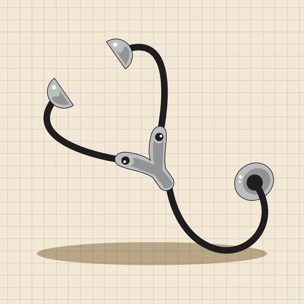 Hospital tema Stethoscope elementos vector, eps — Vector de stock