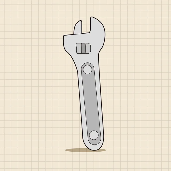 Werkzeug Schraubenschlüssel Theme Elemente Vektor, eps — Stockvektor