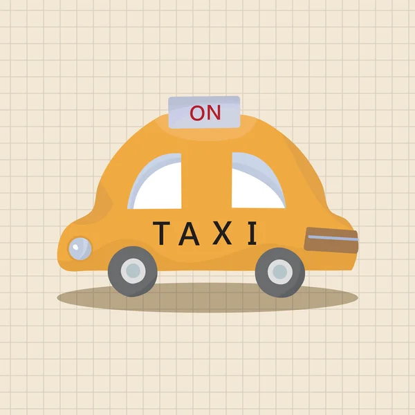 Elementi di trasporto taxi tema vettore, eps — Vettoriale Stock