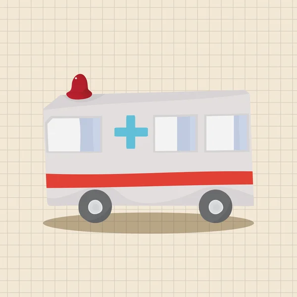 Transporte ambulancia tema elementos vector, eps — Vector de stock